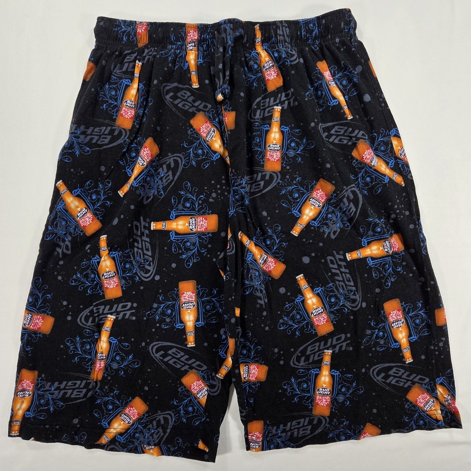 Bud Light Pajama Shorts Beer Logo Lounge – L