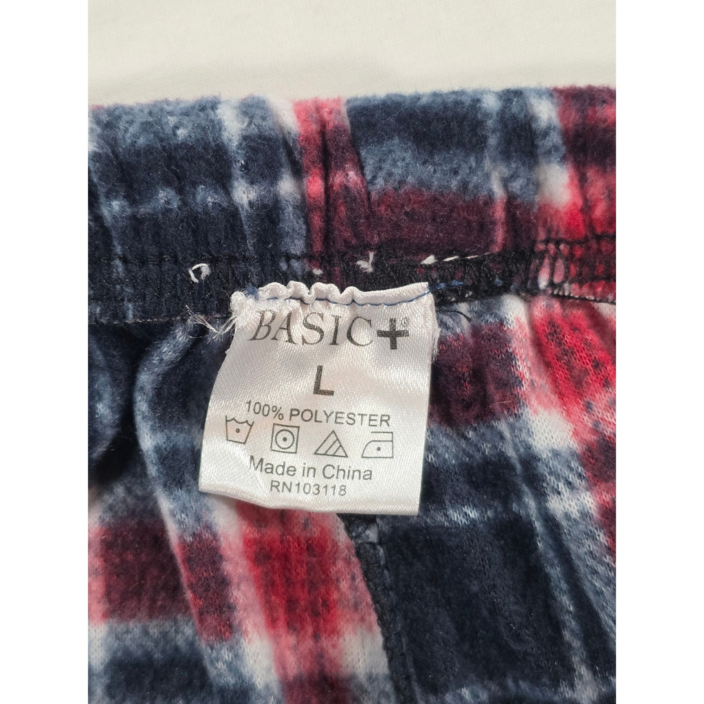 Basic + Pajama Pants Blue Red Plaid – Large