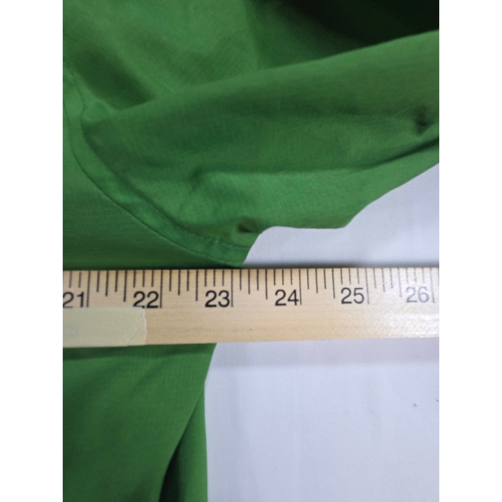 Lands End Hooded Vented Zip Jacket Green – M