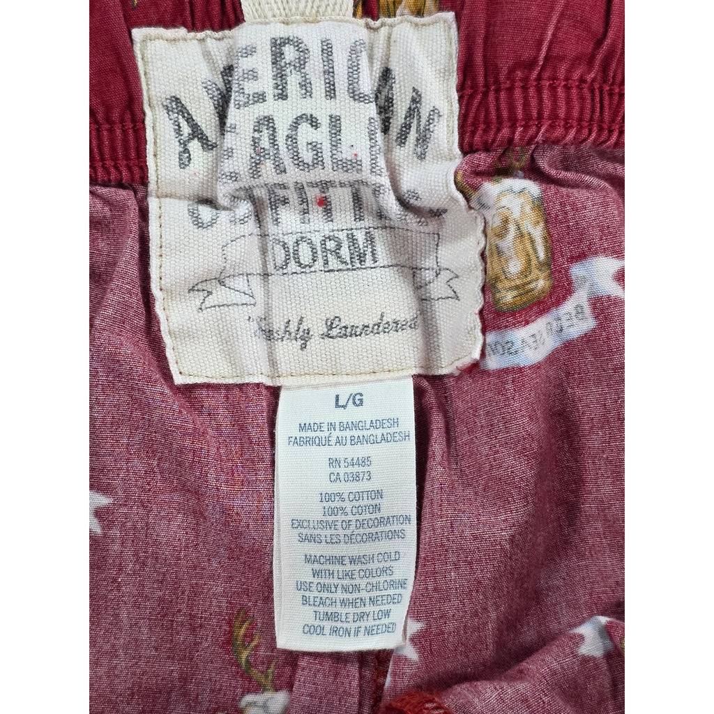 American Eagle Outfitters Pajama Pants Beer Steins Red – L