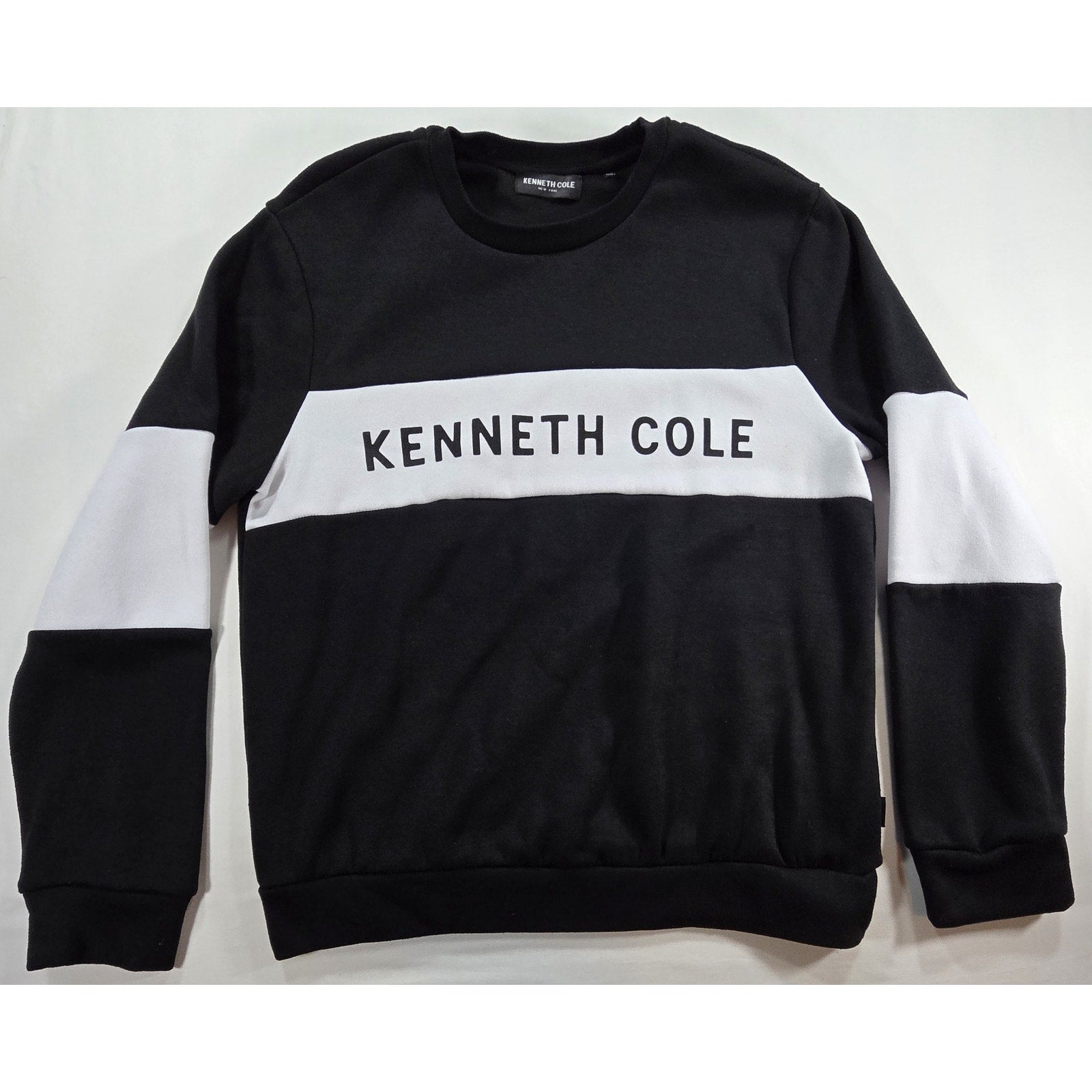 Kenneth Cole New York Logo Sweatshirt Black White – M