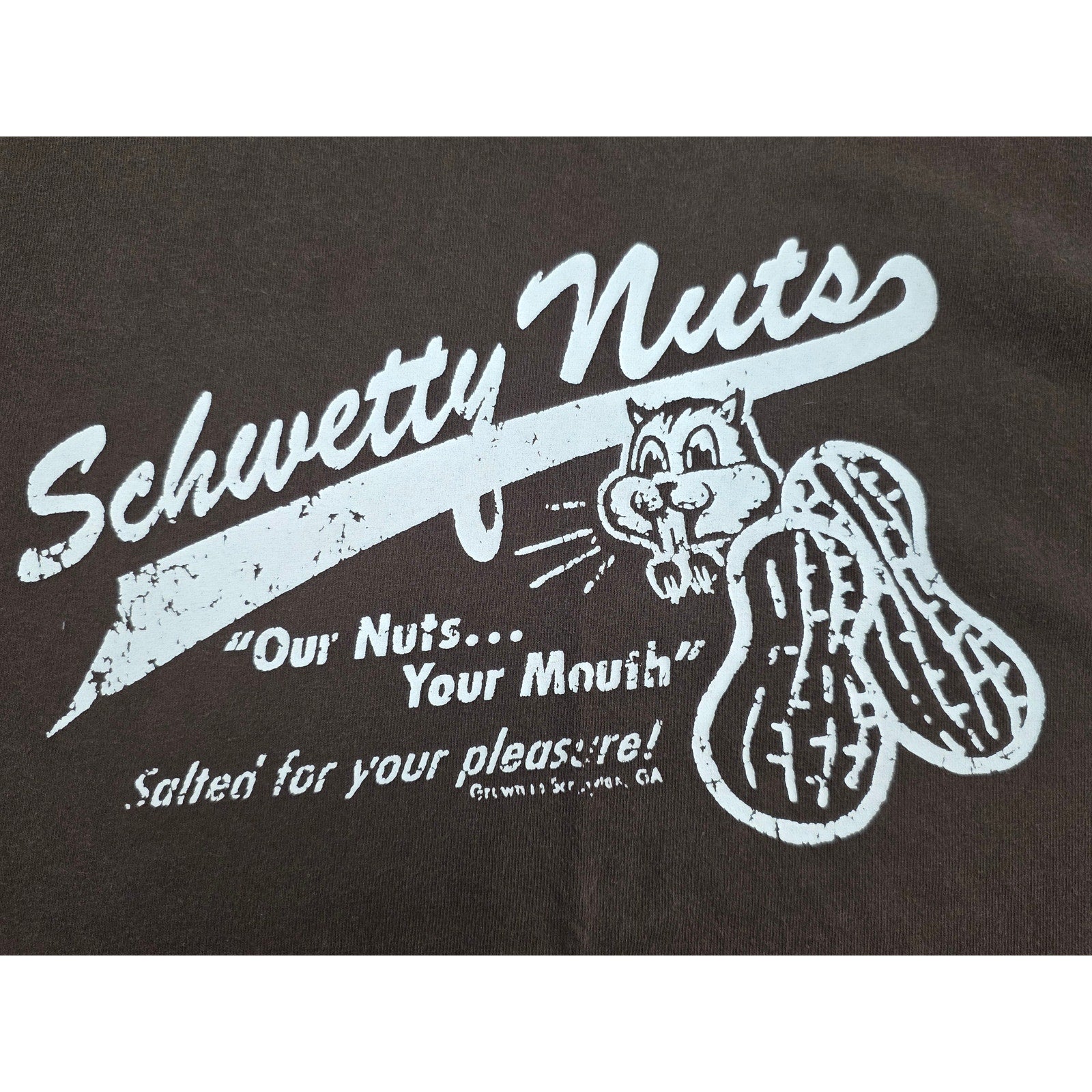 Anvil Schwetty Nuts Graphic T Shirt Brown – XL