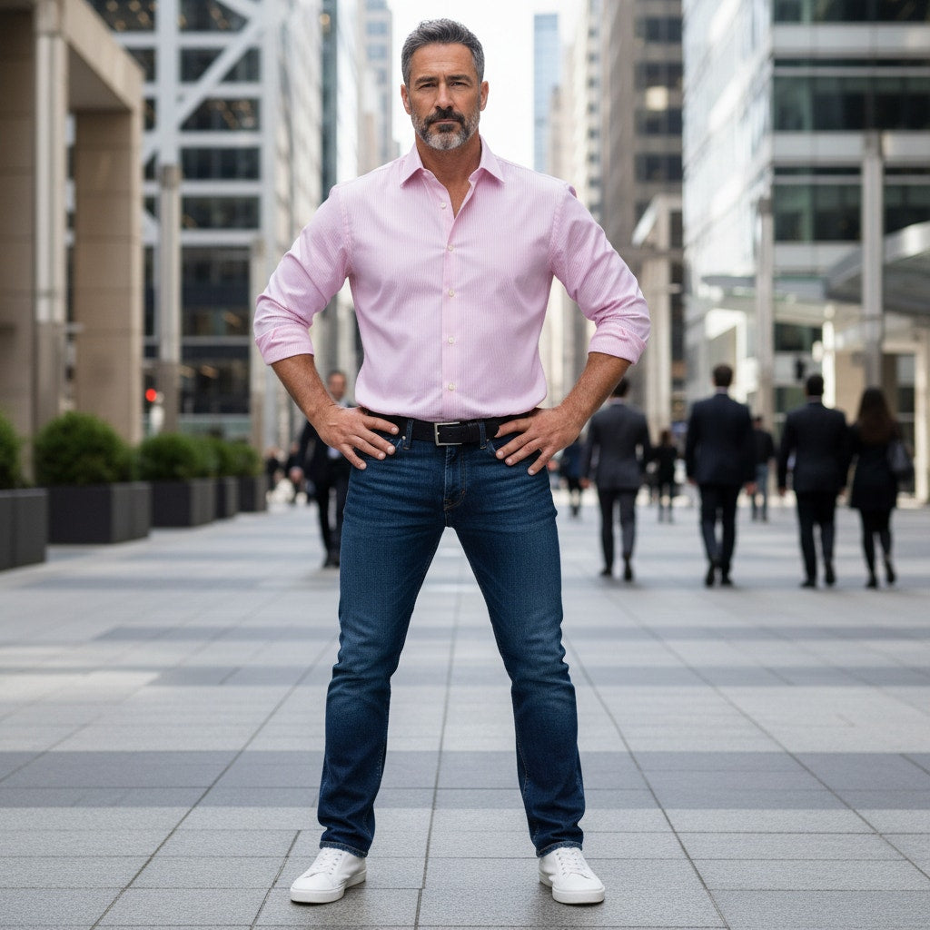 Arrow Premium Collection Dress Shirt Pink – 17 1/2 34/35