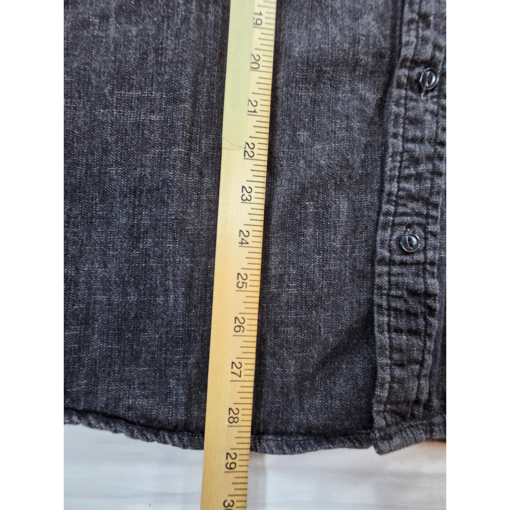 Levis Long Sleeve Button Down Shirt Black – M