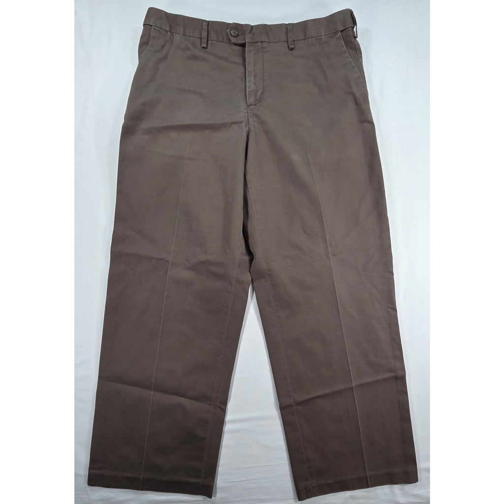 Croft & Barrow Dress Pants Brown Flat Front – 36x30