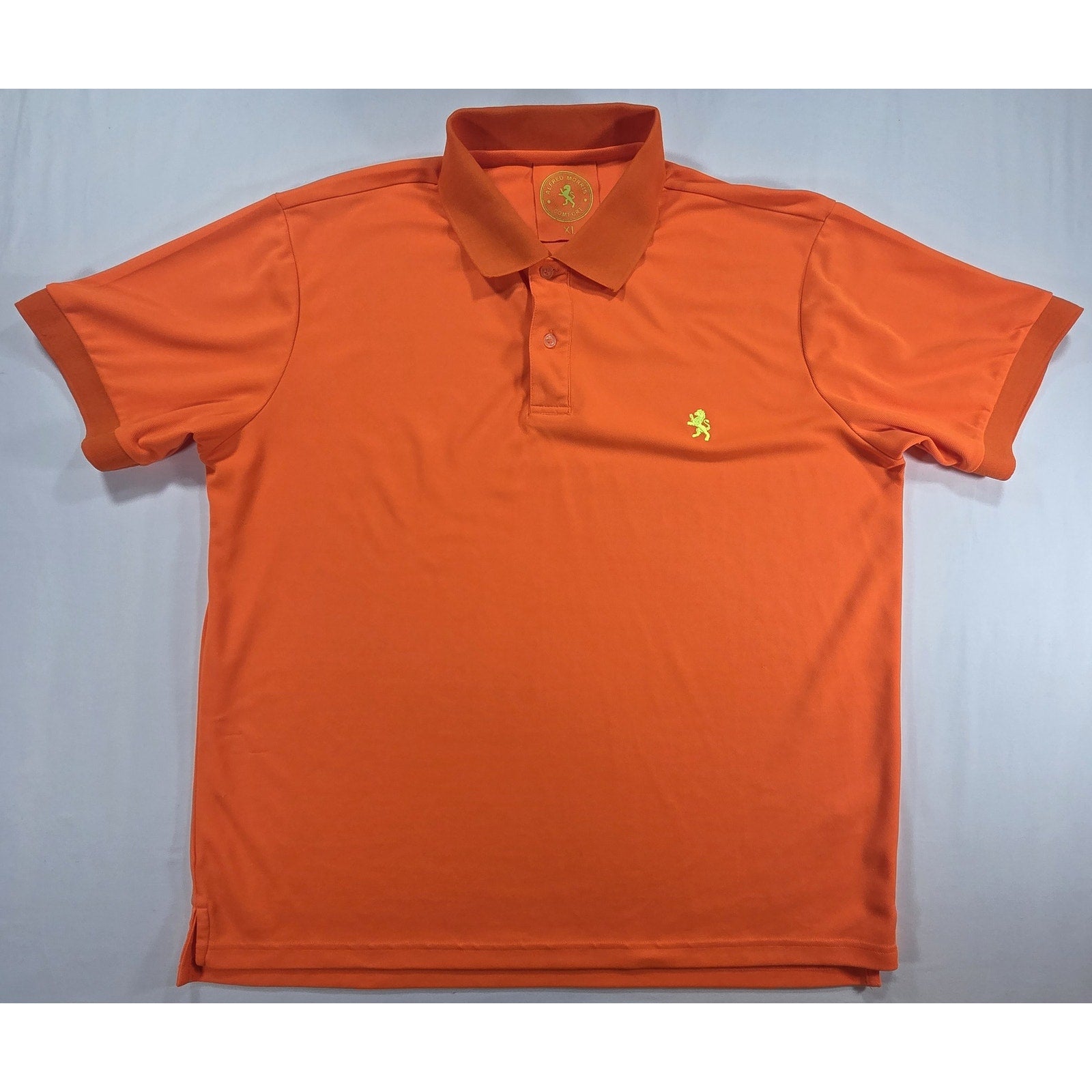 Alfred Morris Comfort Polo Shirt Neon Orange – XL