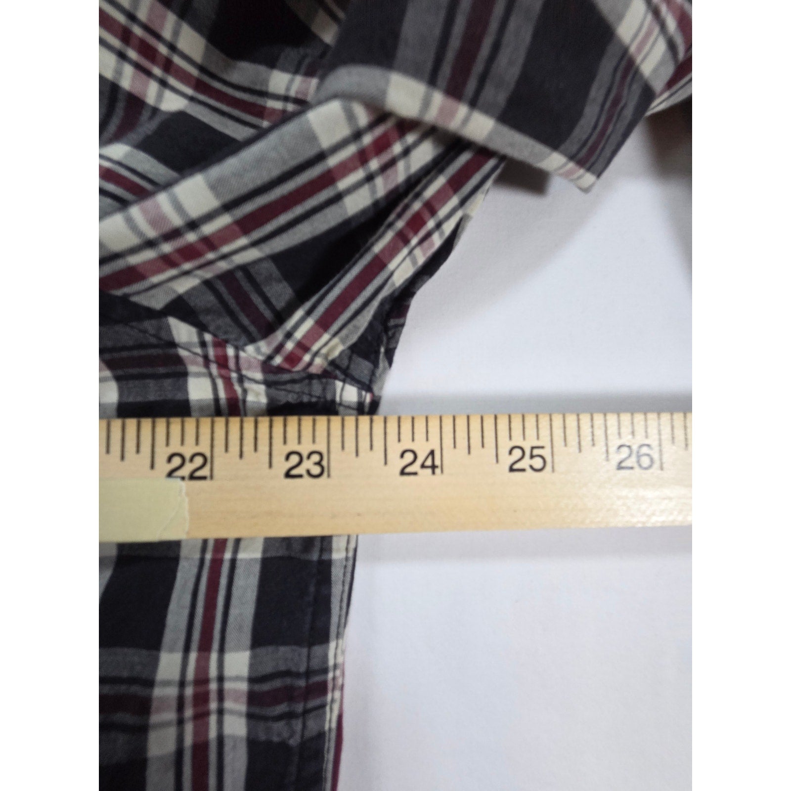 Lucky Brand Plaid Button Down Shirt Red Black – M