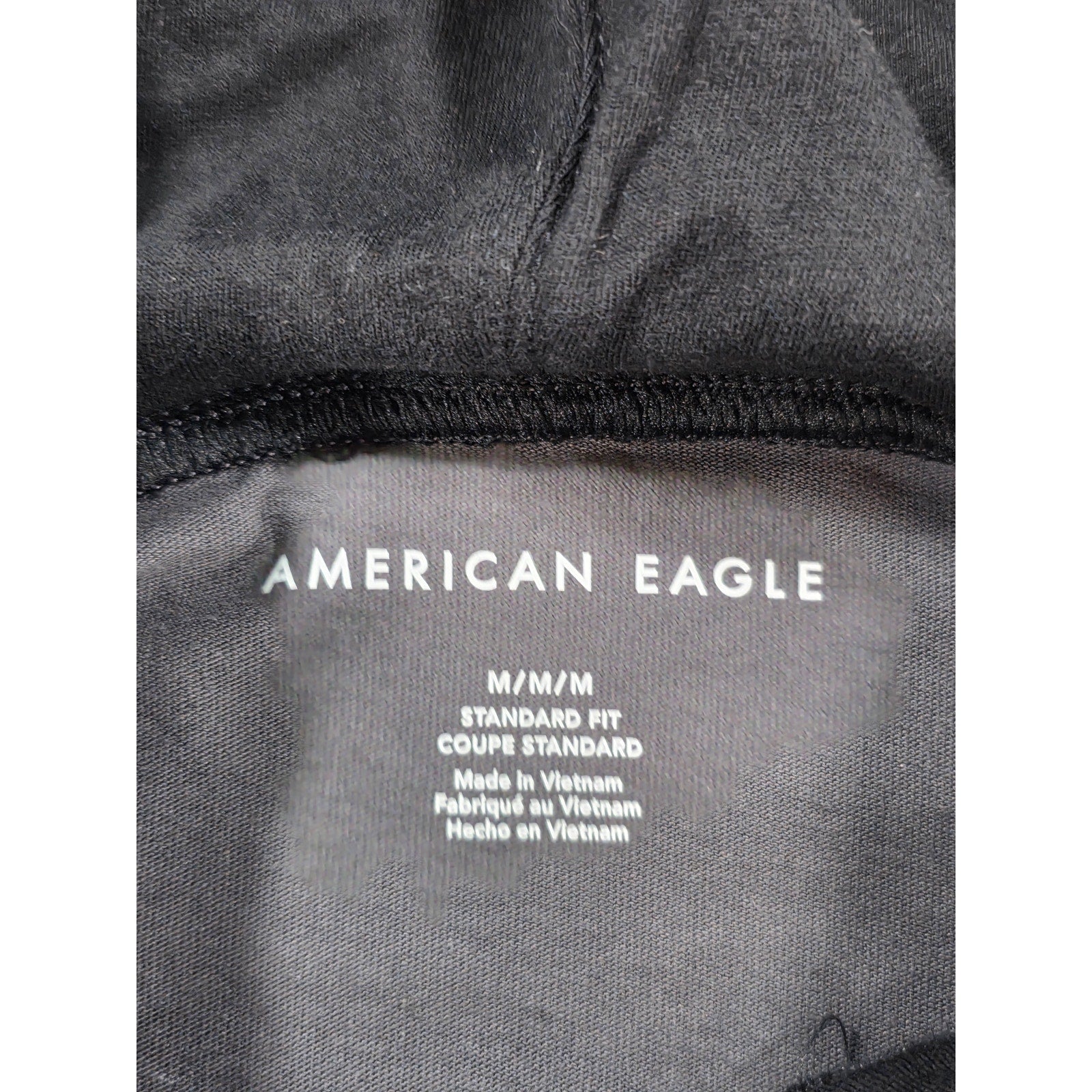 American Eagle Camo Hoodie Black – M