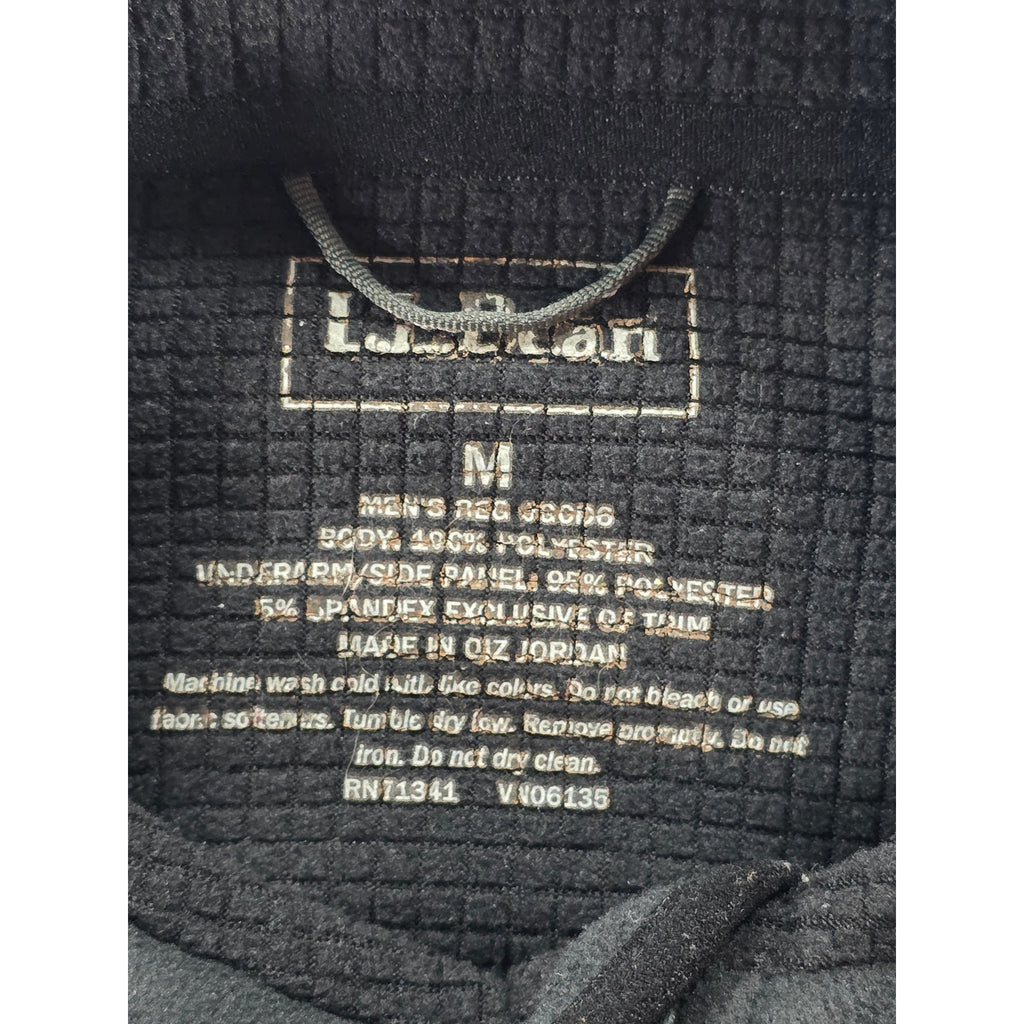 L.L. Bean Full Zip Fleece Jacket Black – M
