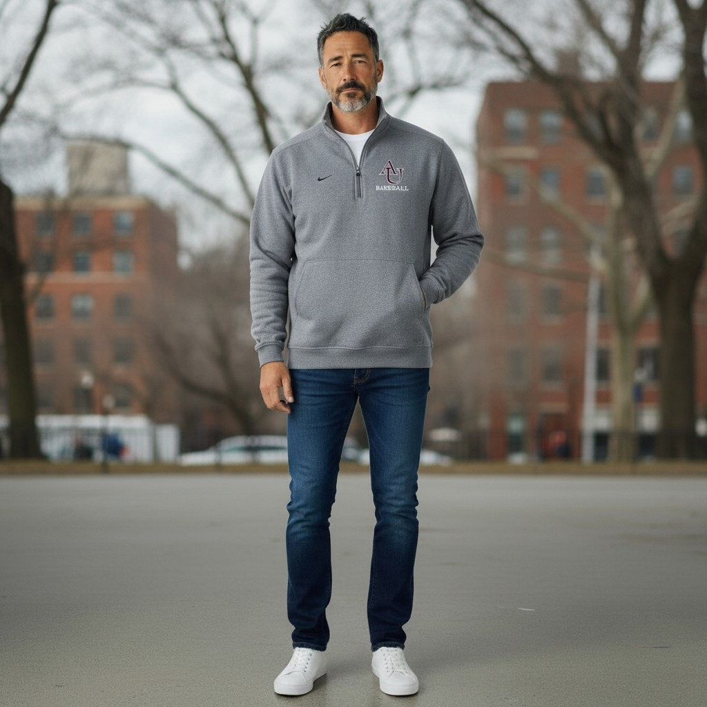 Nike AU Baseball 3/4 Zip Pullover Sweatshirt – Size S