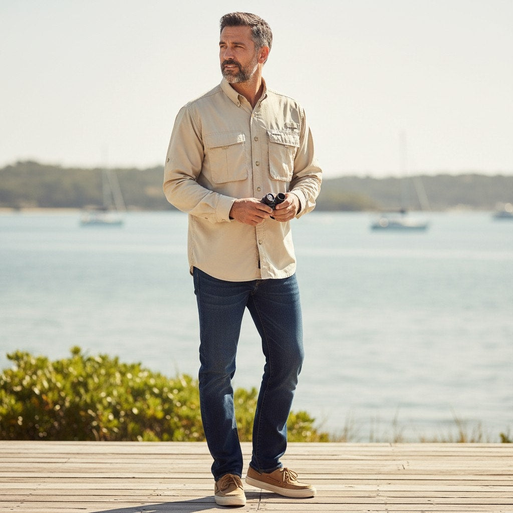 Ex Officio Adventure Vented Hiking Shirt Tan – M