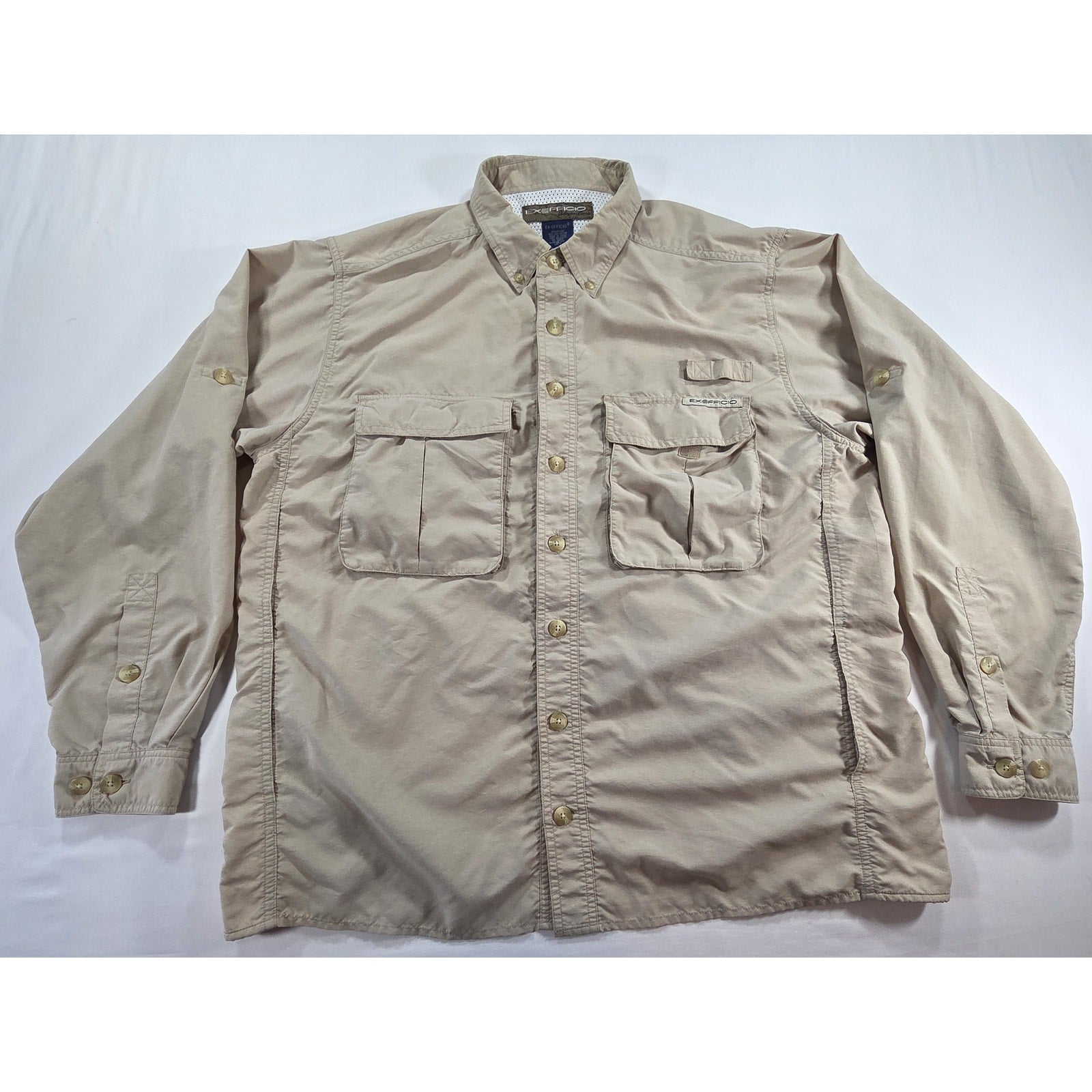 Ex Officio Adventure Vented Hiking Shirt Tan – M