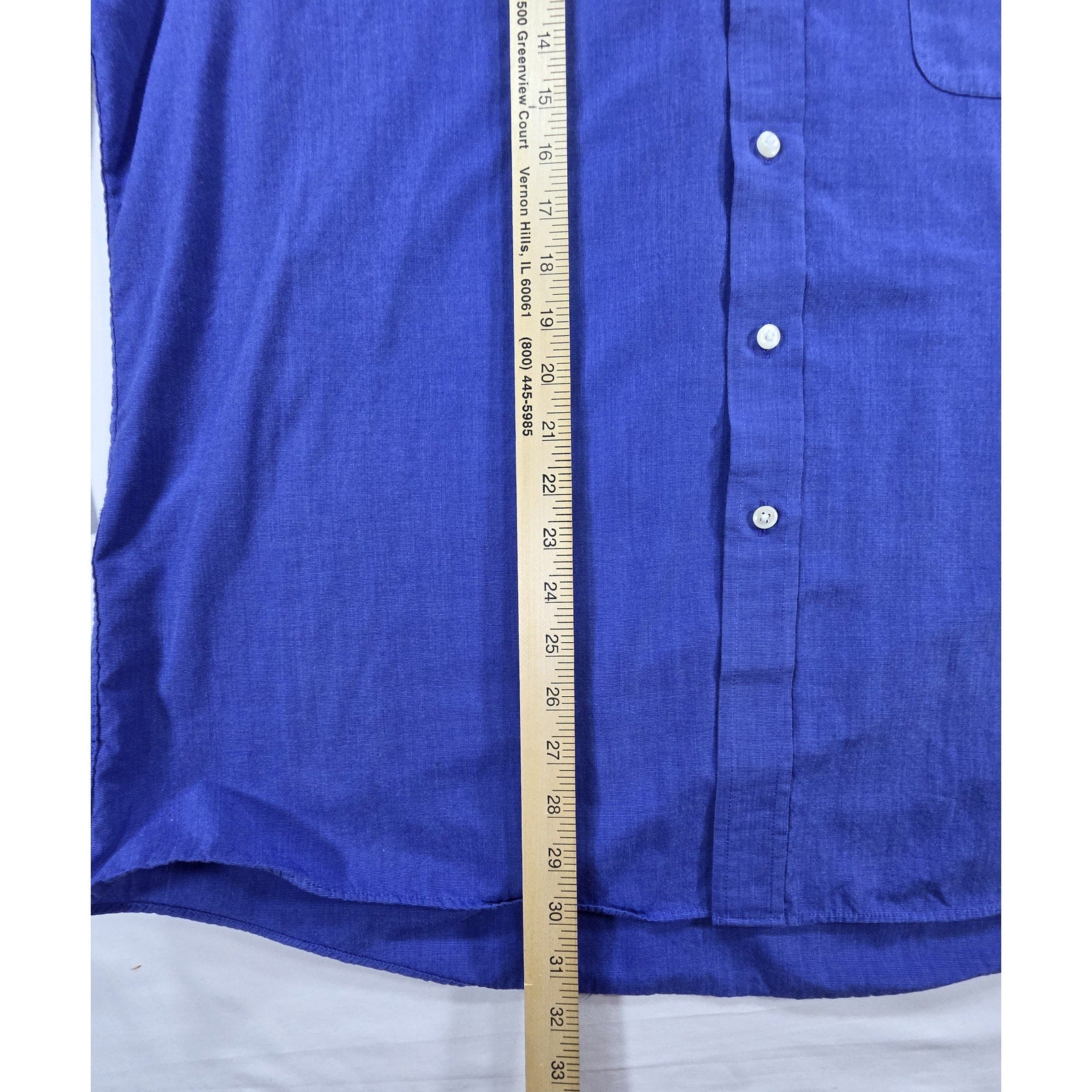 Arrow Classic Fit Wrinkle Free Dress Shirt – Blue – Mens 17 34/35