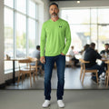Under Armour ColdGear Long Sleeve Athletic Shirt Neon Green – M