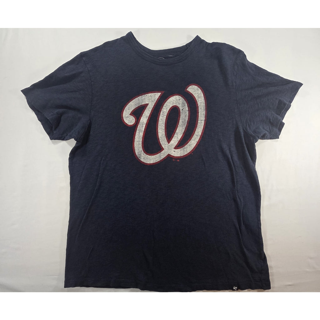 47 Brand Washington Nationals Graphic T Shirt Blue – L