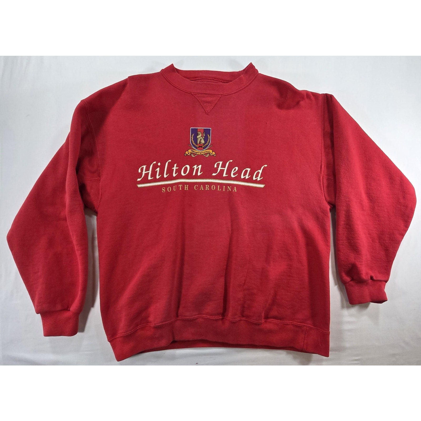 Galt Sand Hilton Head South Carolina Sweatshirt Red – L
