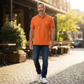 Alfred Morris Comfort Polo Shirt Neon Orange – XL