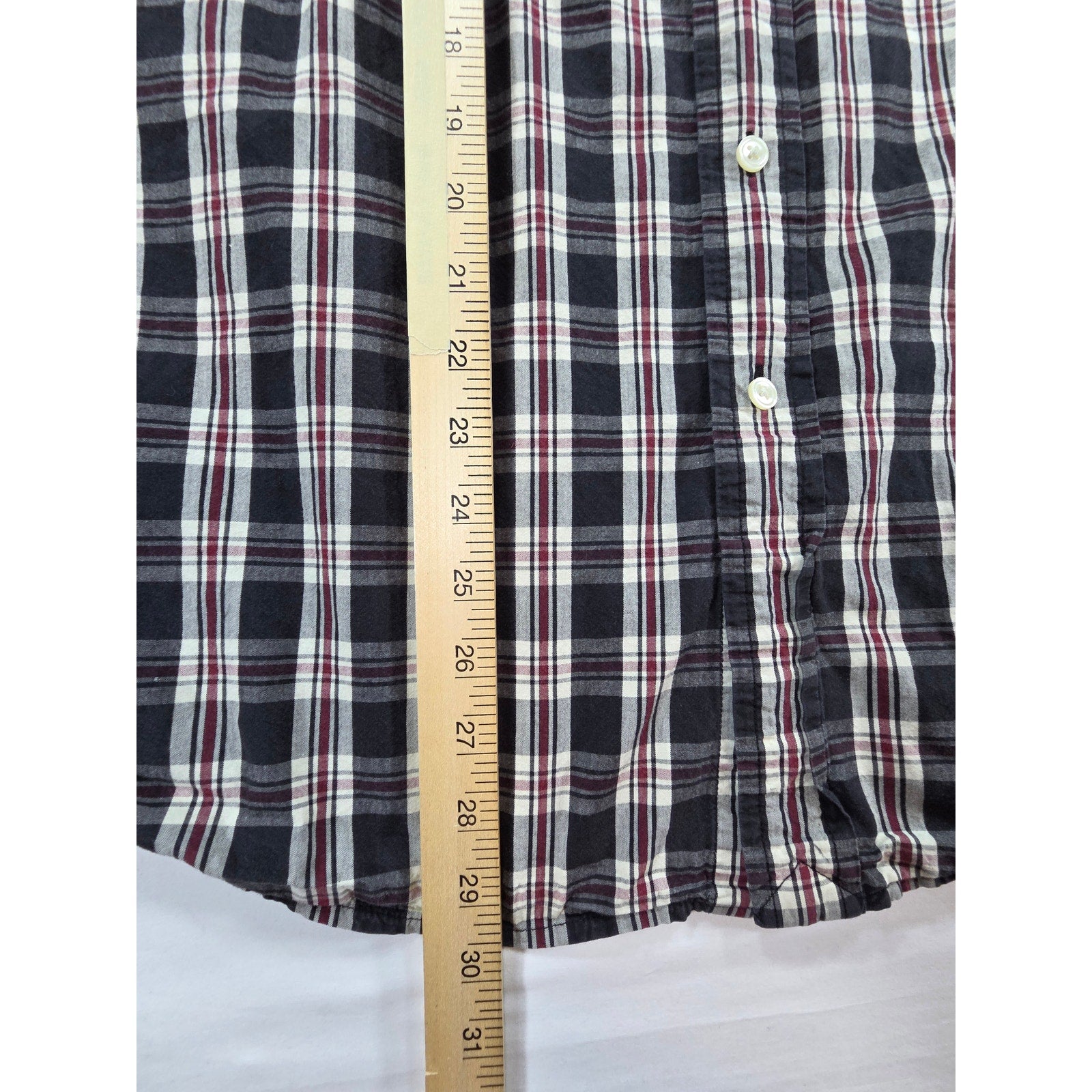 Lucky Brand Plaid Button Down Shirt Red Black – M