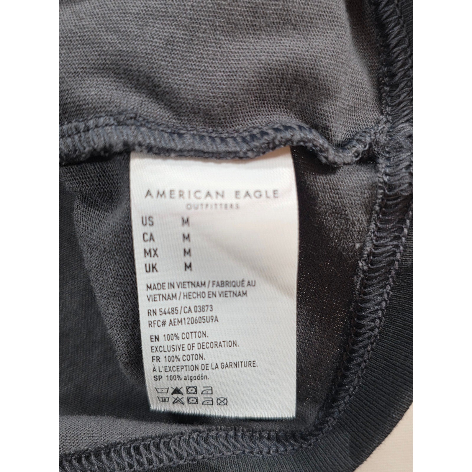 American Eagle Camo Hoodie Black – M