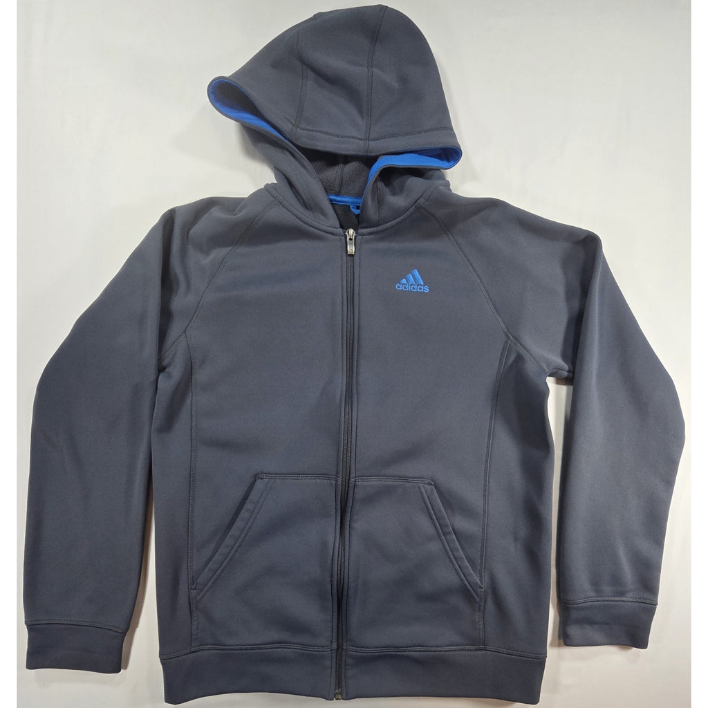 Adidas Zip Up Hoodie Slate Blue – XL