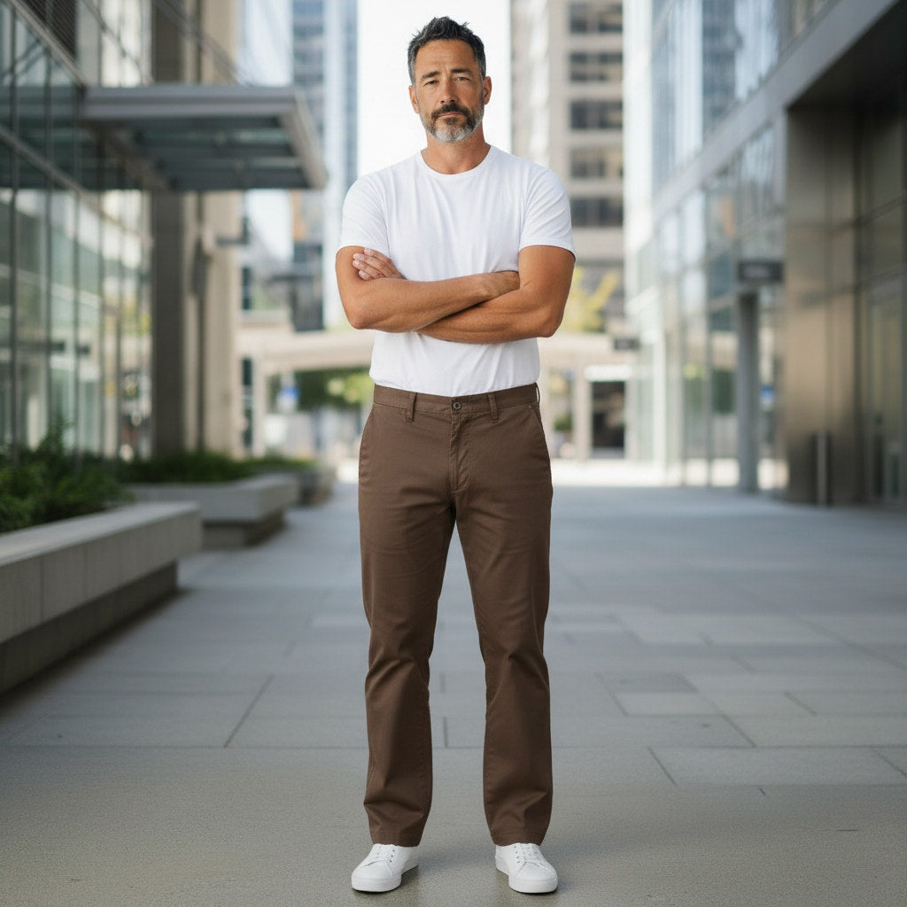 Croft & Barrow Dress Pants Brown Flat Front – 36x30