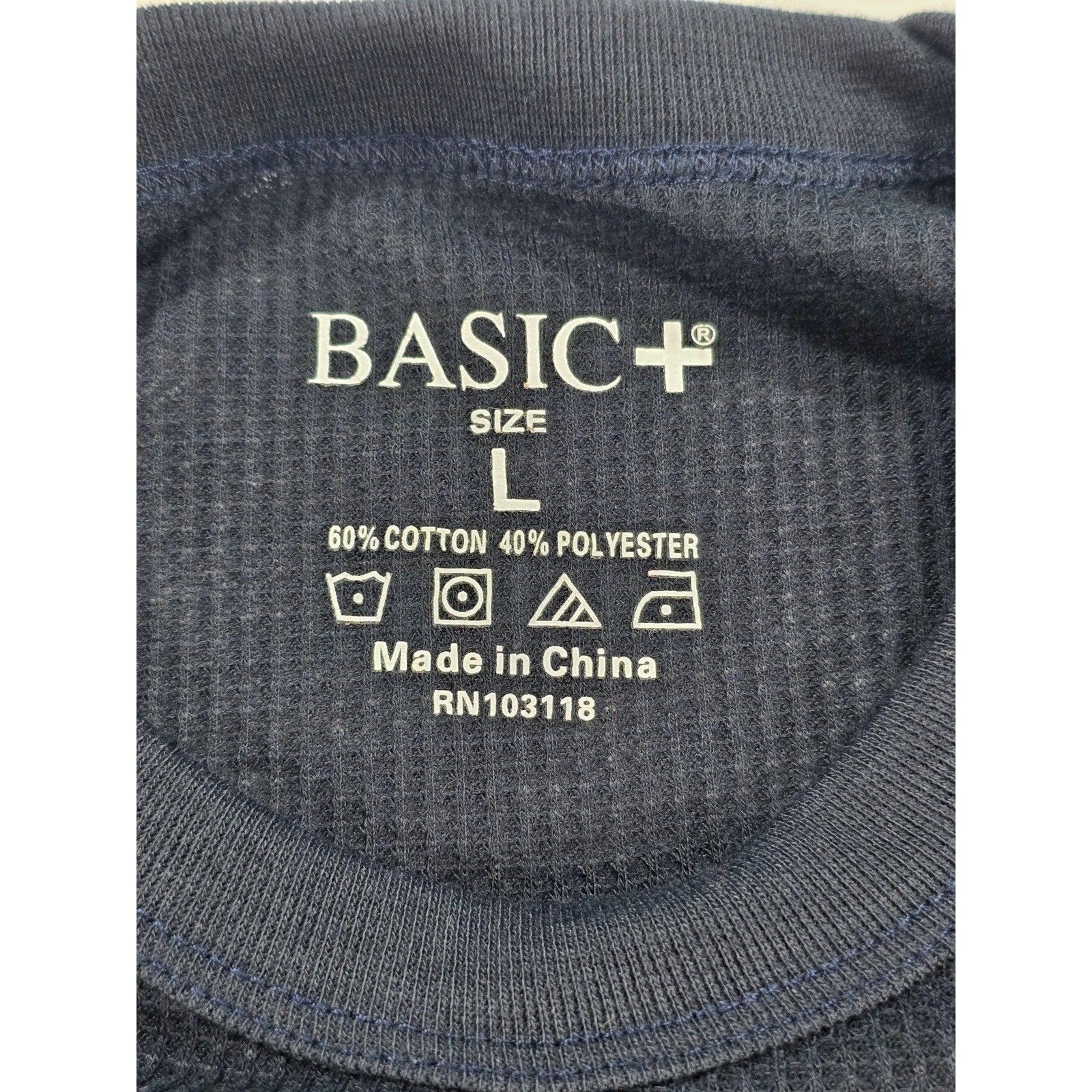 Basic + Lightweight Thermal Pajama Shirt – Black – Large