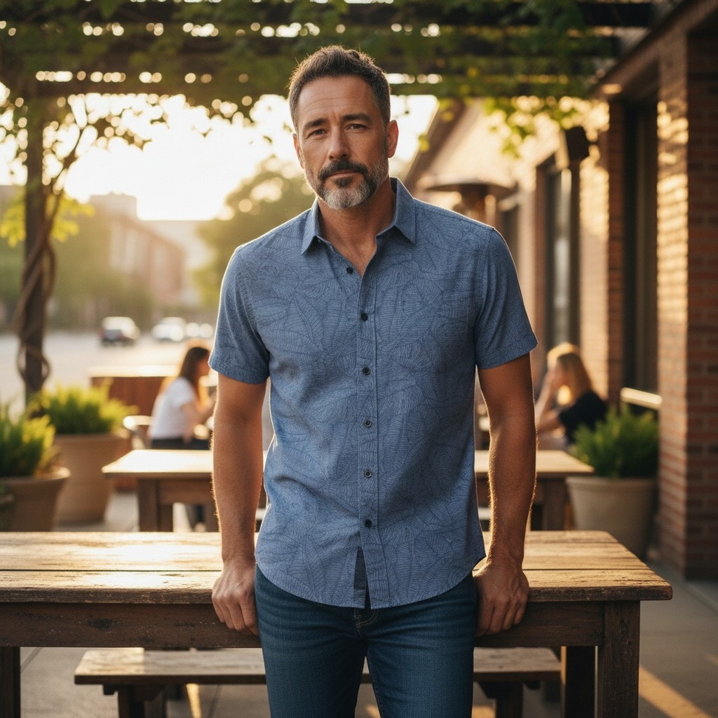 UNTUCKit Short Sleeve Button Down Shirt – Size S