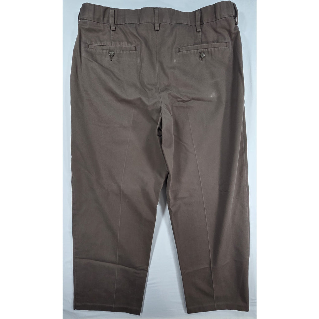 Croft & Barrow Dress Pants Brown Flat Front – 36x30