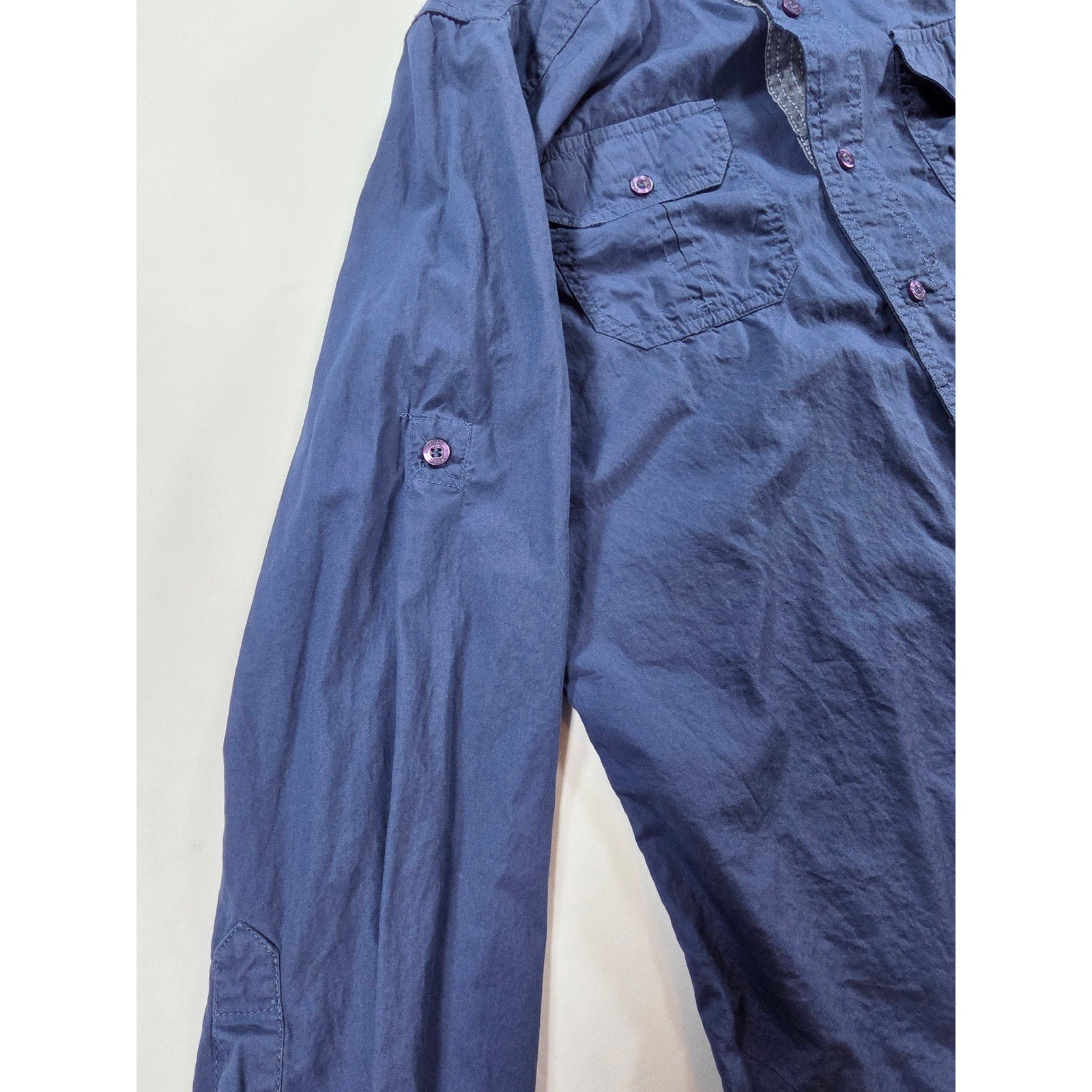 PD&C Long Sleeve Button Down Shirt Blue – M