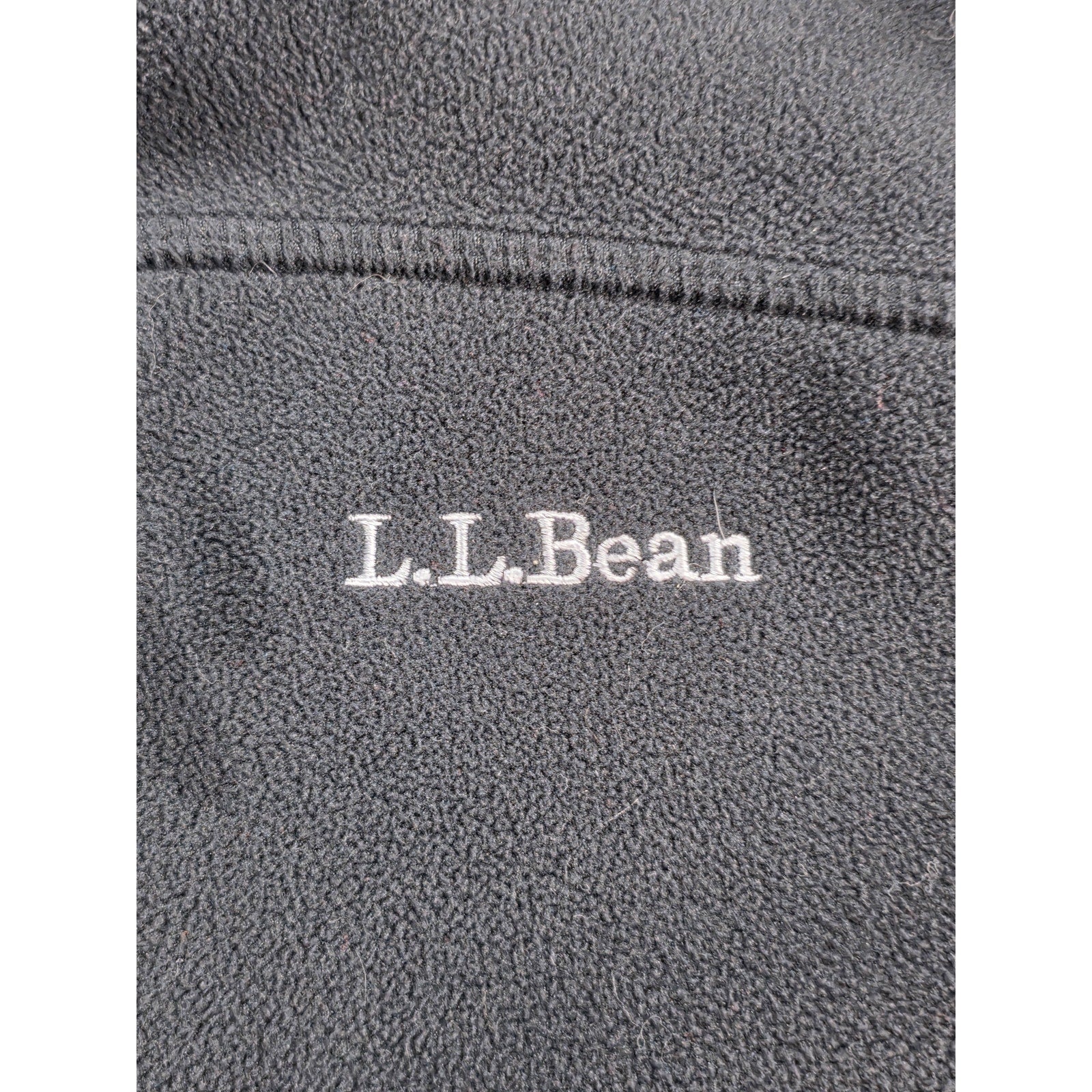 L.L. Bean Full Zip Fleece Jacket Black – M